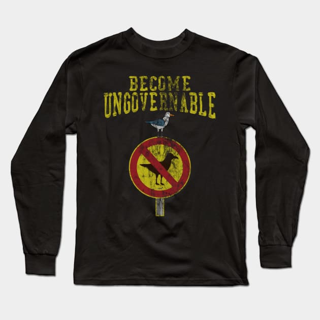 Become Ungovernable Meme Vintage Long Sleeve T-Shirt by DigitalNerd